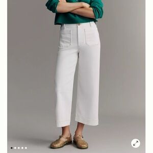 Anthropologie Maeve The Colette Crop Wide Leg Pants